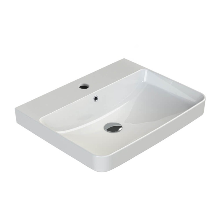 CeraStyle 079600-U-One Hole Bathroom Sink, Noura | Nameek's CeraStyle 079600-U-One Hole Bathroom Sink, Noura | Nameek's